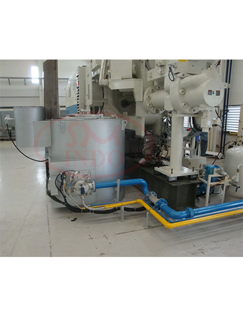 Gas Burner Aluminium Melting & Holding Furnace 300 kg  ( GB-Homel-300 )